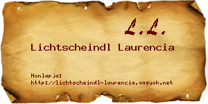 Lichtscheindl Laurencia névjegykártya